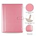 Padfolio Business/Resume Portfolio, AHGXG Leather Folder with Clipboard Document Organizer with Paper Clip, Letter Writing Pad, Pen Holder, Magnetic Closure and Pockets Contrast Stitch for Interview