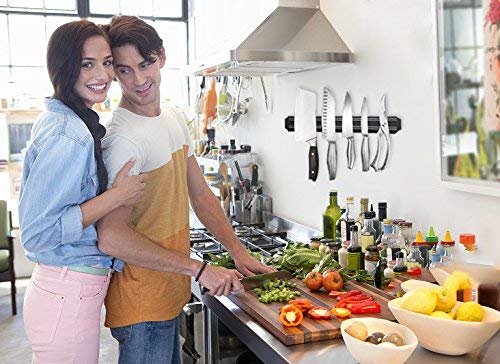 Knife Holder,Magnetic Knife Strip with Multipurpose Use as Knife Holder,Knife Rack,Knife Strip,Kitchen Utensil Holder,Tool Holder,Art Supply Organizer & Home Organizer