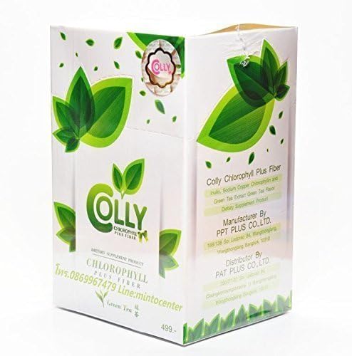 Beauty Set : 3x Colly Chlorophyll Plus Fiber, Green Tea Health and Detox Weight Loss Diet [Free Facial Hair Epicare Spring A1Remover] X308