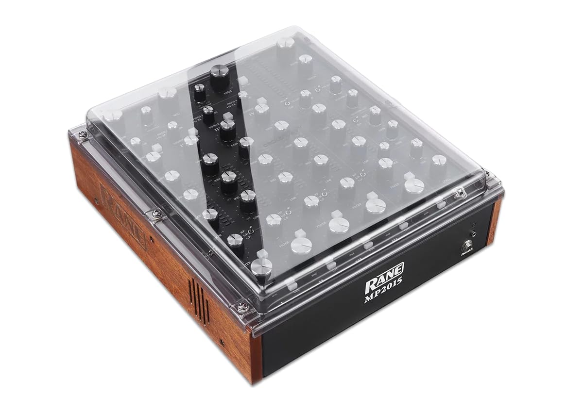Decksaver Cover for Rane MP2015 - Super-Durable Polycarbonate Protective lid in Smoked Clear Colour, Made in The UK - The DJs' Choice for Unbeatable Protection