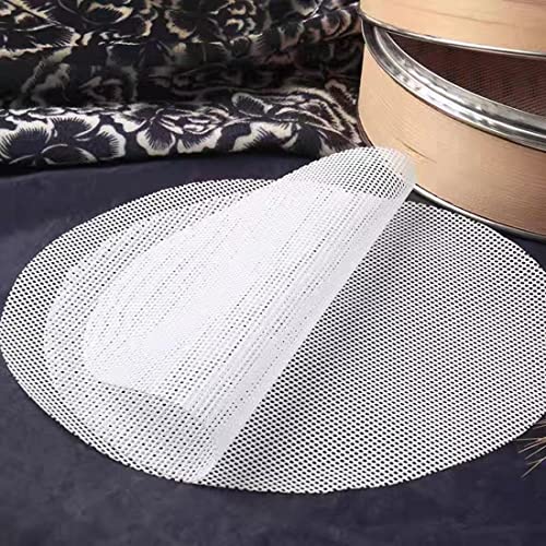 Silicone Steamer Liners Dehydrator Sheets, Famolay 6Pcs Bamboo Steamer Liner 10 Inch Fruit