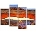 Live Art Decor-Sunrise Picture Canvas Print,National Park Famous Mesa Arch Canyon lands Beautiful Landscape Wall Art for Home Office Wall Decor,USA Scenery Canvas Art Framed - 48