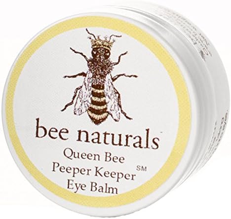 Queen Bee Naturals Best Eye Balm Peeper Keeper - Eyelid Cream Helps Reduce Crows Feet, Wrinkles & Fine Lines - Pure Anti Aging Restorative Moisturizes Your Skin - Vitamin E + 10 Organic Nutrient Oils