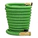 Glayko Tm 50 Feet Expandable Garden Hose - NEW 2018 Super Strong Construction- Strong Webbing -Solid Brass End + 8 Function Spray Nozzle and Shut-off Valve
