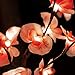 mopha Solar Garden Lights Outdoor Stake Bright LED Solar Powered Landscape Lights for Pathway,Yard,Patio,Deck,Walkway Christmas Decoration- Two Mode Solar Tree Lights (Orchid Light)