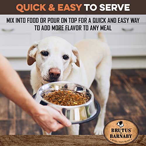 BRUTUS & BARNABY Dog Food Toppers for Picky Eaters All Natural, Vegan