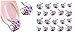Nail Art Sticker Water Transfer Stickers Flower Decals Tips Decoration