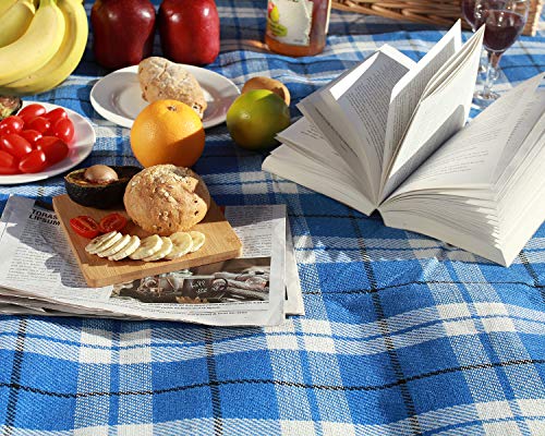 Extra Large Picnic Blanket Beach Mat Waterproof Folding Picnic Outdoor Blanket 79" x 59" Oversized Rug Portable Blanket with Stakes for Outdoor Picnics, Camping Beach Concert Grass