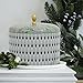 Scented Candles Gift Set of 2- Large Tin 14.25Oz White Tea Essential Oil Aromatherapy Candles，2 Wicks Natural Soy Wax Candle Gift