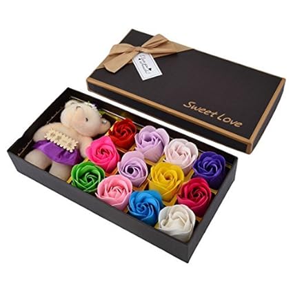 Amazoncom Edealmax Papier Boîte Maison Rose Flower Design