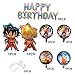 8PCS Dragon Ball Z Balloons,Birthday Banner Celebration Foil Balloon Set,Double Side DBZ Super Saiyan Goku Gohan Character Party Supplies Decorations