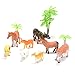 ThinkMax Farm Animal Figure Toys Animal Action Figure Set Kids Animal Toys (8-Piece)