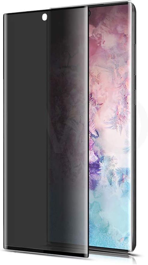 Galaxy Note 10 Privacy Screen Protector, Tempered Glass Anti Glare/Spy Anti-Scratch No Bubble 9H Hardness 3D Touch Compatible with Samsung Galaxy Note 10