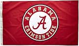 NCAA Alabama Crimson Tide Circle A Logo 3-by-5 Foot Flag with Grommets