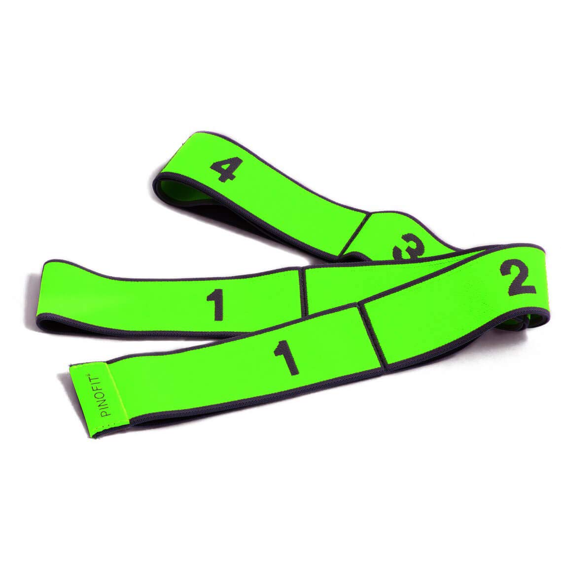 PINOFIT Stretch Band - Gymnastics Band in Three Strengths - Resistance Band - Fitness Band - Therapy Band - Stretch Loop (Lime - Strong)