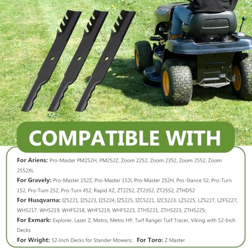 482878 Commercial Mulching Blades Set Replaces Scag A48108 48108 481707 481711 48185 photo 9