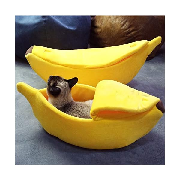 FIRSSHaustier Haus Niedliche Katze Bett Banane Design Kuschelbett
