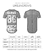 URBANCREWS Men's Hipster Hip Hop Graphic Print Mesh Trim Longline Jersey T-Shirt