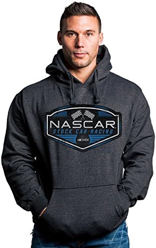Nascar Hoodie, Officially Licensed NASCAR STOCK CAR RACING Men's/Unisex Hooded Sweatshirt (Large)
