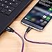 Amoner Micro USB Cable 6FT Nylon Braided Micro USB Charging Cable for Android, Samsung Galaxy, HTC, Nokia, Blackberry, Sony and Other Tablet Smartphone(blue&grey&red,3 Pack)