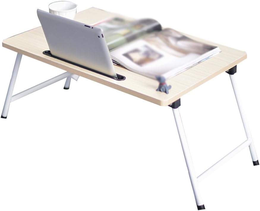 Folding Laptop Desk Table Stand, Computer Laptop Stand,Foldable Breakfast Tray,Notebook Laptop Desk,Lazy Table Bed Desk，Carbon Steel Frame ，Portable Folding(40 * 60 * 30cm)