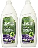 Seventh Generation - Natural Dish Liquid, Lavender Floral & Mint - 25 Ounce (2 Pack)