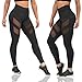 New Women's Mesh Panels Stretchy Workout Sports Gym Yoga Leggings Ninth Pants (Large)