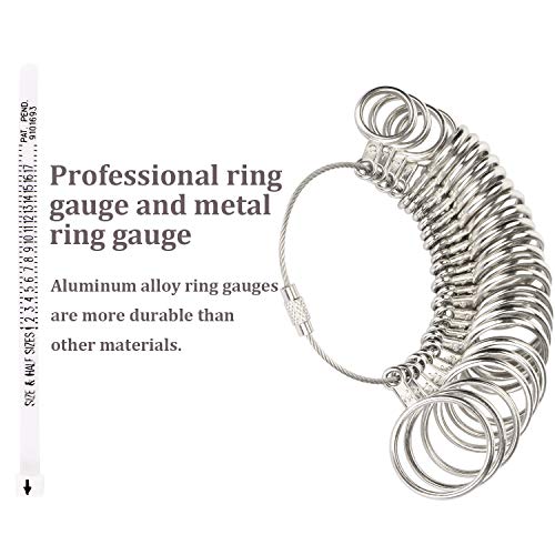 2 Stainless+Finger+Sizing+Measuring+Jewelry