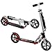 Vokul Big Wheel Fold Kick Scooter - 205mm Wheel, 14-Inch x 4.5-Inch Deck,Adjustable Bar,Reinforced Deck