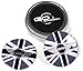 GoBadges WA02 Black Jack Wheel Cap for Mini Cooper