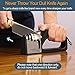 Knife and Scissor Sharpeners, Scissor Sharpening Tool, 4 Stages Knife Sharpener with Diamond, Ceramic, Tungsten, with Hanging Ring (Knife Sharpener)