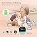 Electric Breast Pump - MOSFiATA Rechargeable Nursing Breastfeeding Pump with Massage Mode, LCD Smart Touch Screen, 3 Modes (9 Suction Levels Each) and Backflow Protector BPA Free
