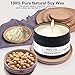 Priksia Scented Candles Gift Set, Natural Soy Wax 3.5 Oz Unit Portable Jar Candles Women Gift with Fragrance Essential Oils for Stress Relief and Aromatherapy- 6 Packthumb 2
