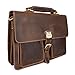 Crazy-Horse Leather Briefcase Handbag Messenger Bag Travelling Shoulder Bag Satchel Bag Fit 15