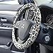 BDK Universal Fit Steering Wheel Cover - (Leopard Gray)