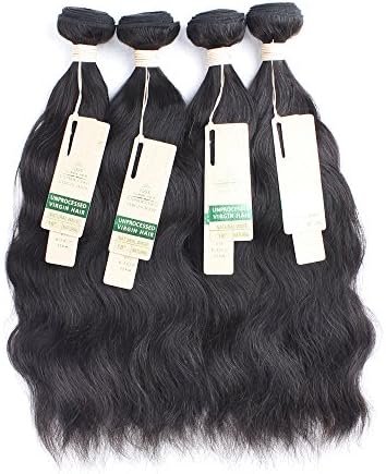 RED QUEEN 8A Virgin Brazilian Hair Nature Wave 4 Bundles 100% Unprocessed Human Hair Extensions 16 16 18 18 inch