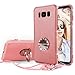 Samsung Galaxy S8 plus Case S8+ with Ring stand Glitter Cute pink Bling Diamond TPU Protective phone cover Crystal cases for galaxy s8+