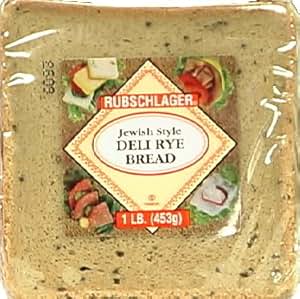 Rubschlager Bread, Deli Rye, Sqaure, Jewish, 16-Ounce (Pack of 6 ...