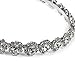 KLOUD City Fashion Bridal Rhinestone Crystal Headband Pageant Prom Tiny Flower Clear Beads Tiara Silver Tone
