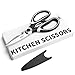 Sweese 3609 Kitchen Shears Multi-Purpose Utility Kitchen Scissors with Blade Cover - Stainless Steel Heavy Duty, Super Sharp, Black. primary