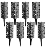 Solpex 8Pack Solar Lights Outdoor, Outdoor Garden Lights, Solar Pathway Lights, Outdoor Landscape Lighting for Lawn/Patio/Yard/Walkway/Driveway.