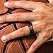 Saco Band Men's Silicone Rings Polished Aspect with Angled Design - 7 Pack Rubber Wedding Bands