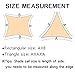 SUNNY GUARD Sun Shade Sail 16'x16'x16' Triangle Sand UV Block Sunshade for Backyard Yard Deck Patio Garden Outdoor Activities and Facility(We Make Custom Size)