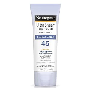 Neutrogena Ultra Sheer Dry-Touch Sunscreen SPF 45 3 oz (Pack of 6)