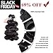 Perstar Body Wave Human Hair Brazilian Virgin Hair Body Wave Bundles 8A Grade Remy Hair Extensions Natural Black (12 14 16) …