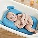 UNAOIWN Baby Bath Cushion, Newborn Bath Anti-Slip Cushion Seat, Infant Floating Bather Bathtub Pad，shower bed Security guaranteed (Blue,Elephant)