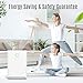 KOIOS Large Air Purifier with True HEPA Filter, Allergies Eliminator Air Cleaner for Large Rooms, Home, Dust & Pollen, Smoke and Pet Dander, 100% Ozone Free (Air Purifier-White)
