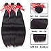 Brazilian Straight Virgin Hair 3 Bundles 8A 100% Unprocessed Human Hair Bundles Remy Hair Natural Color (14 16 18)