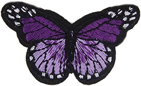 TUANTUAN 1 Pcs Pretty Embroidered Butterfly Patch Sew On iron on Appliques for Clothing DIY Motif Applique