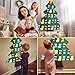 Outgeek Felt Christmas Tree, Countdown Advent Calendar Tree DIY Christmas Tree Advent Calender with 24 PCS Ornaments for Kids New Year Door Wall Hanging Xmas Decoration